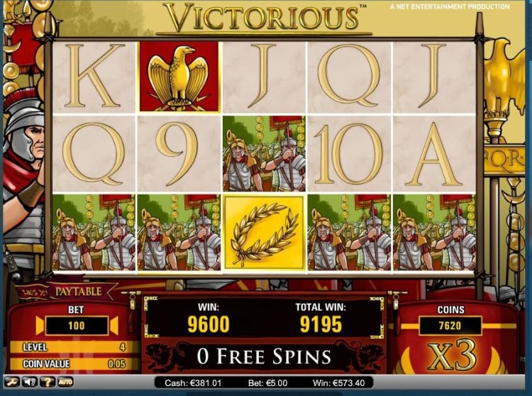 Игровой автомат «Victorious» в казино Вулкан