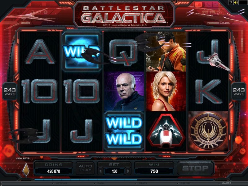 Игровой автомат «Battlestar Galactica» на зеркале Франк Казино